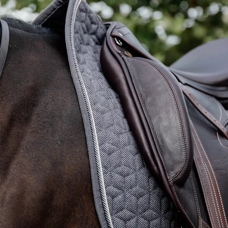 Kentucky Wool Dressage Saddlecloth - Grey-4